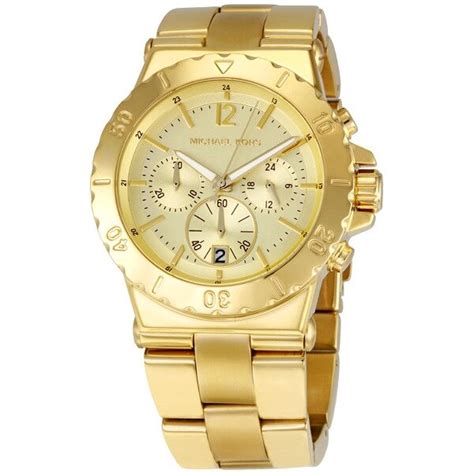 Michael Kors Chronograph Quartz Champagne Dial Ladies 